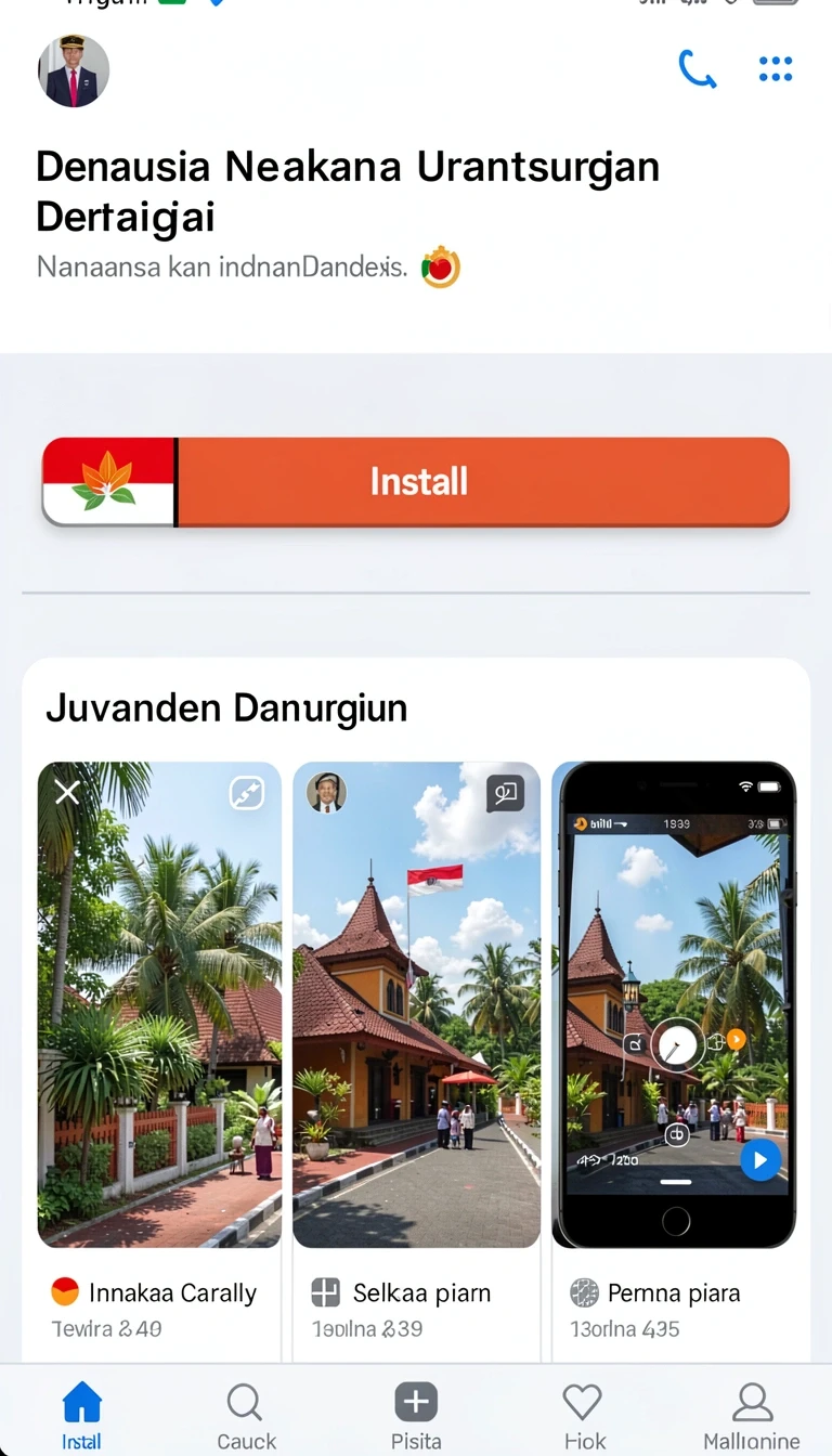 Cuplikan layar menu unduhan canva168 untuk perangkat Android